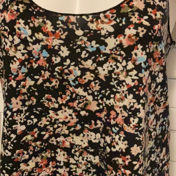 American Rag Black Floral Tank Top - Picture 2 of 7